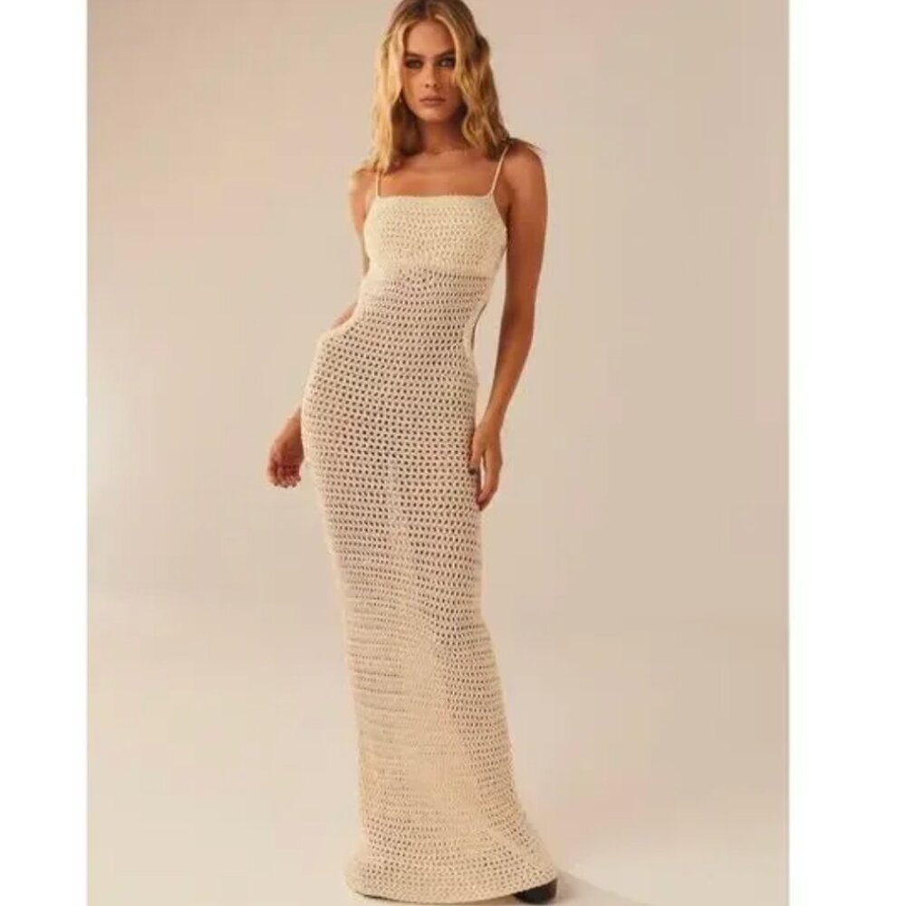 Peppermayo Cream Maxi Dress
